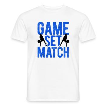 Tennisplatz Spruch Für Tennis - Männer T-Shirt - Weiß - Vorne - AI Model Male 178 dark (178cm)