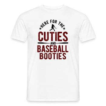 Baseball - Männer T-Shirt - Weiß - Vorne - AI Model Male 178 dark (178cm)