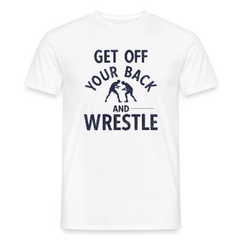 Grappling Martial Arts Wrestling - Männer T-Shirt - Weiß - Vorne - AI Model Male 178 dark (178cm)