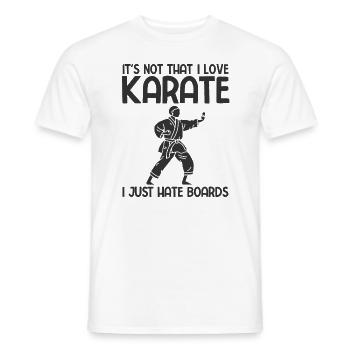 Japanischer Kampfsport Karate - Männer T-Shirt - Weiß - Vorne - AI Model Male 178 dark (178cm)