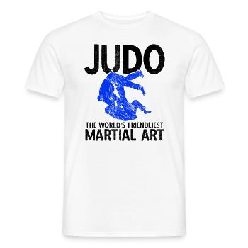 Japanischer Kampfsport Judo - Männer T-Shirt - Weiß - Vorne - AI Model Male 178 dark (178cm)
