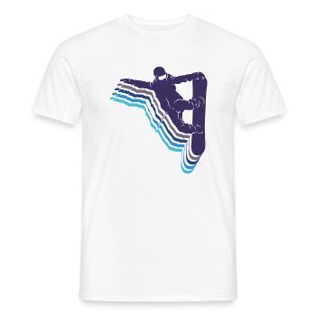 Snowboard Spruch für Snowboarder - Männer T-Shirt - Weiß - Vorne - AI Model Male 178 dark (178cm)