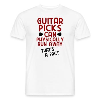 Akustik Spruch Für E-Gitarre Konzert Gitarre - Männer T-Shirt - Weiß - Vorne - AI Model Male 178 dark (178cm)