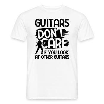Akustik Spruch Für E-Gitarre Konzert Gitarre - Männer T-Shirt - Weiß - Vorne - AI Model Male 178 dark (178cm)