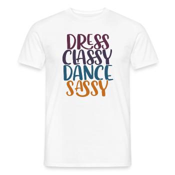 Breakdancing Tanzen für Tänzer - Männer T-Shirt - Weiß - Vorne - AI Model Male 178 dark (178cm)