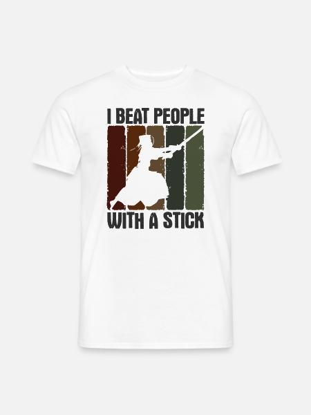 Japanischer Schwertkampf Kendo - Männer T-Shirt - Weiß