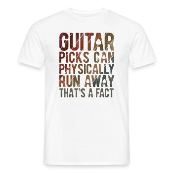 Akustik Spruch Für E-Gitarre Konzert Gitarre - Männer T-Shirt - Weiß - Vorne - AI Model Male 178 dark (178cm)