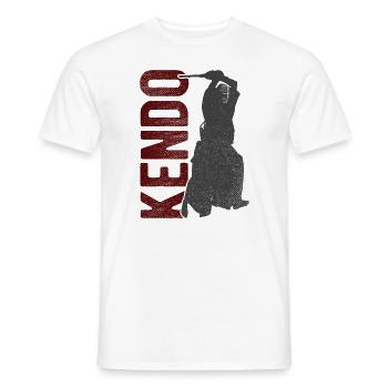 Japanischer Schwertkampf Kendo - Männer T-Shirt - Weiß - Vorne - AI Model Male 178 dark (178cm)
