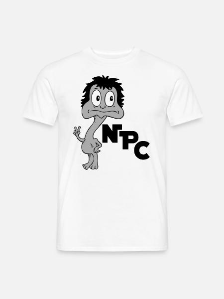 Sprüche Lustige Comic NPC - Männer T-Shirt - Weiß