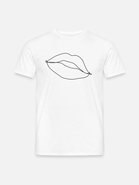 Kussmund Drawing - Men's T-Shirt - white