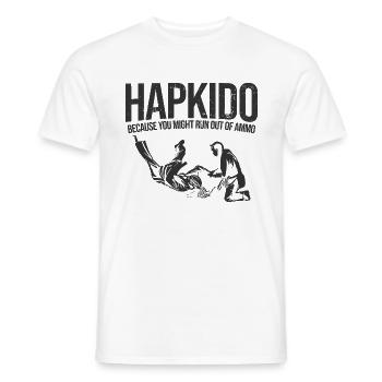 Koreanischer Kampfsport Hapkido - Männer T-Shirt - Weiß - Vorne - AI Model Male 178 dark (178cm)