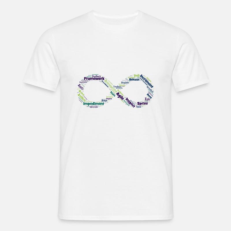 Agile loop - Men's T-Shirt - white