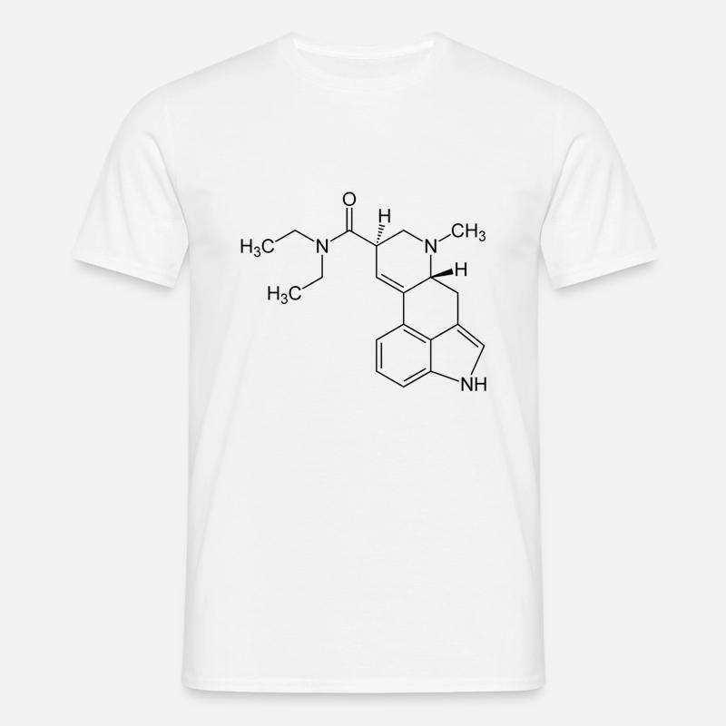 LSD molecule - Men's T-Shirt - white