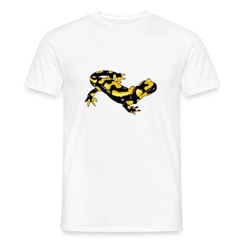 Feuersalamander Real Salamander fire newt Lurch - T-shirt homme - blanc - Devant - AI Model Male 178 dark (178cm)