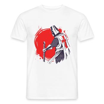 Knight - Men's T-Shirt - white - Front - AI Model Male 178 dark (178cm)