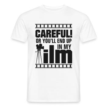 Cinéaste - T-shirt homme - blanc - Devant - AI Model Male 178 dark (178cm)