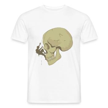 Schädel Bouldern - Männer T-Shirt - Weiß - Vorne - AI Model Male 178 dark (178cm)