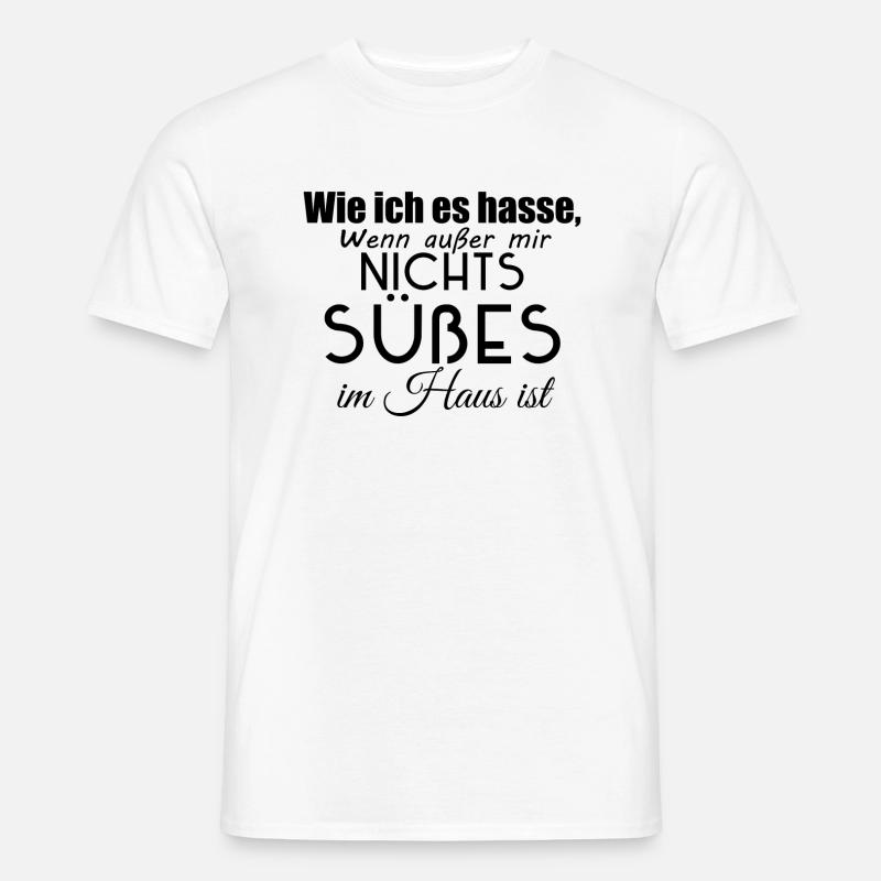 Wie ich es hasse Spruch - Männer T-Shirt - Weiß