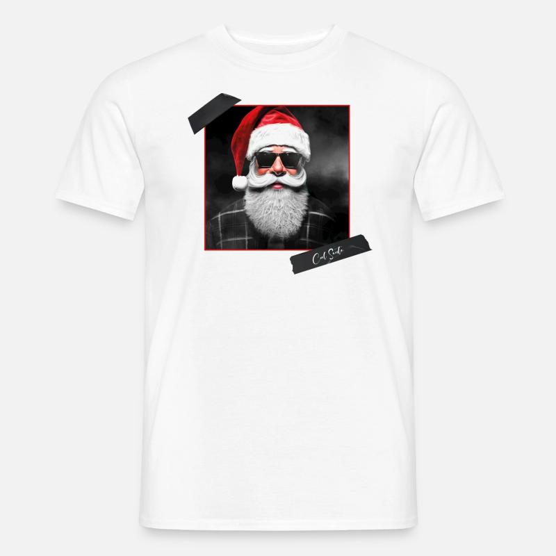 Cool Santa - Männer T-Shirt - Weiß