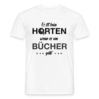 Lesen Bücherwurm Leseratte Bücher Lesen - Männer T-Shirt - Weiß - Vorne - AI Model Male 178 dark (178cm)