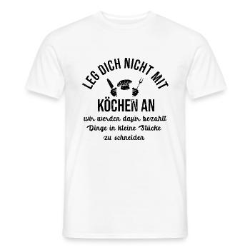 Koch - Männer T-Shirt - Weiß - Vorne - AI Model Male 178 dark (178cm)