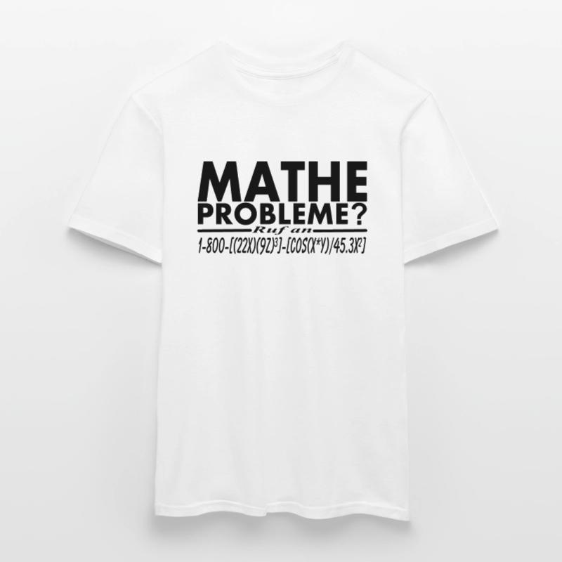 Math problems? Hotline number design Men’s T-shirt