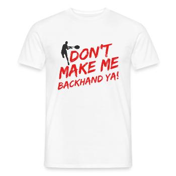 Tennisplatz Spruch Für Tennis - Männer T-Shirt - Weiß - Vorne - AI Model Male 178 dark (178cm)