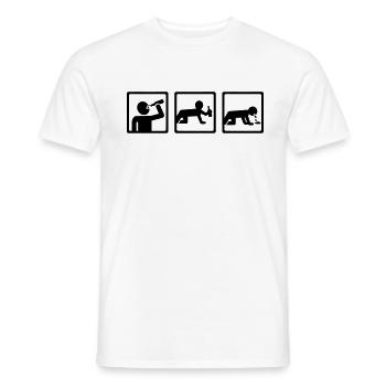 Alcool - T-shirt homme - blanc - Devant - AI Model Male 178 dark (178cm)