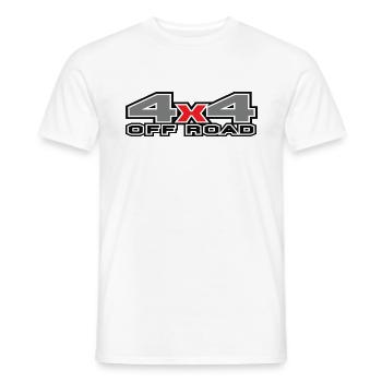 4x4 Offroad SUV - Männer T-Shirt - Weiß - Vorne - AI Model Male 178 dark (178cm)
