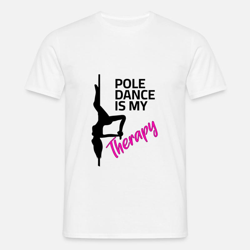 Poledance terapi - T-shirt til herrer - hvid