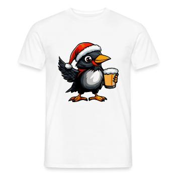 Bière de Noël Raven Crow - T-shirt homme - blanc - Devant - AI Model Male 178 dark (178cm)