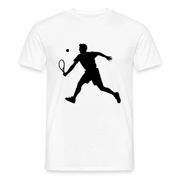 Tennis Spieler Symbol - Männer T-Shirt - Weiß - Vorne - AI Model Male 178 dark (178cm)