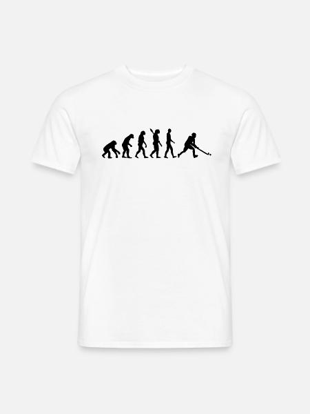 Evolution Hockey - Männer T-Shirt - Weiß