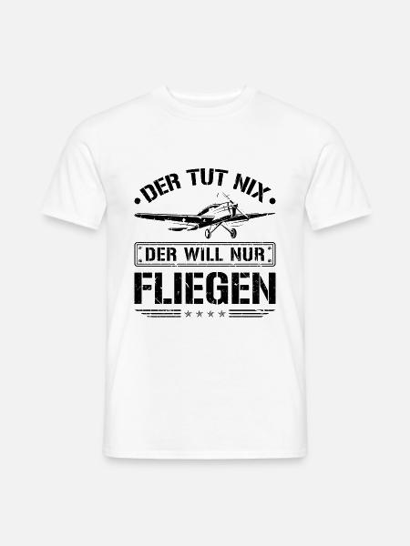 Piloten Spruch Lustig Flugzeug Cockpit Pilot - Männer T-Shirt - Weiß