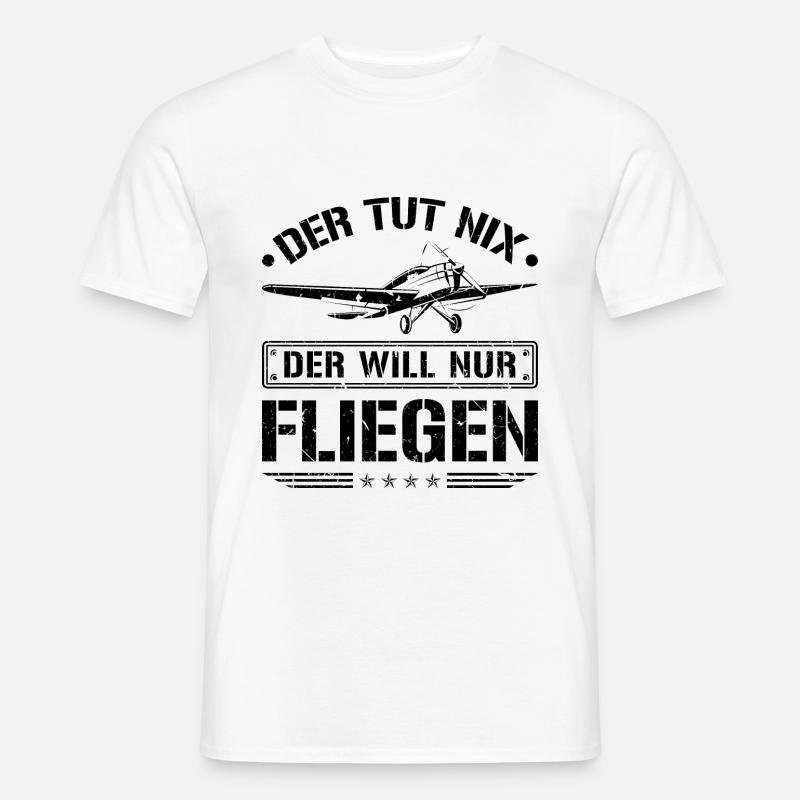 Piloten Spruch Lustig Flugzeug Cockpit Pilot - Männer T-Shirt - Weiß