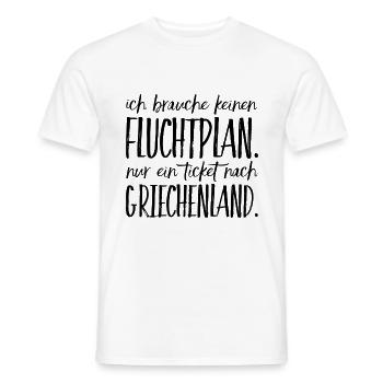 Drôle de dicton grec Grèce cadeau - T-shirt homme - blanc - Devant - AI Model Male 178 dark (178cm)