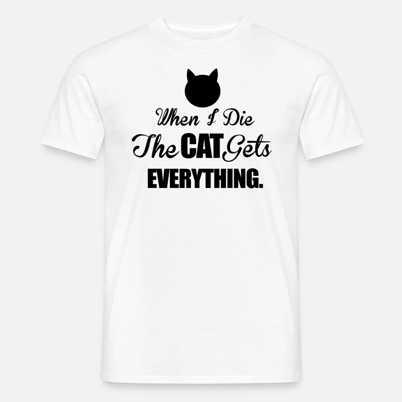 Cat - Men's T-Shirt - white