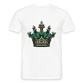Krone Royal Crown - Männer T-Shirt - Weiß - Vorne - AI Model Male 178 dark (178cm)