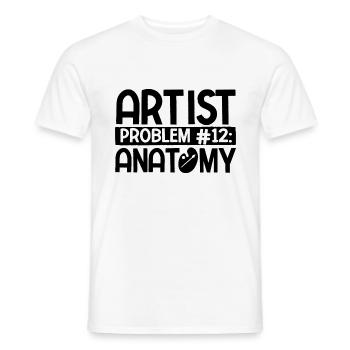 Maler Zeichner für Künstler - Männer T-Shirt - Weiß - Vorne - AI Model Male 178 dark (178cm)