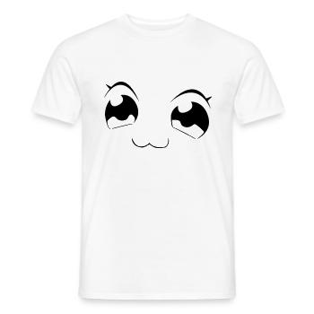 eyes - Men's T-Shirt - white - Front - AI Model Male 178 dark (178cm)