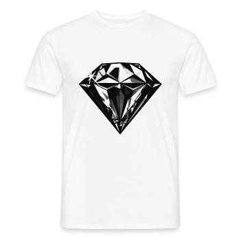 Diamond Jewel Symbol - Men's T-Shirt - white - Front - AI Model Male 178 dark (178cm)