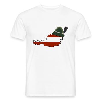Steirerhut Trachten Steiermark Geschenk Shirt - Männer T-Shirt - Weiß - Vorne - AI Model Male 178 dark (178cm)