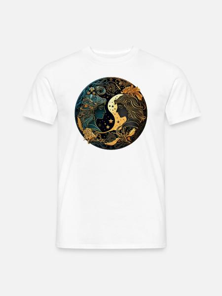 Zwillinge Sternzeichen Geschenk - Männer T-Shirt - Weiß