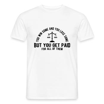 Richter Jurist Anwalt - Männer T-Shirt - Weiß - Vorne - AI Model Male 178 dark (178cm)