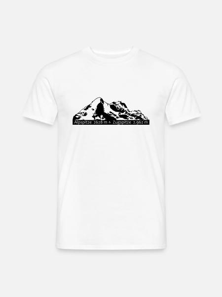 Alpspitze Zugspitze - Men's T-Shirt - white