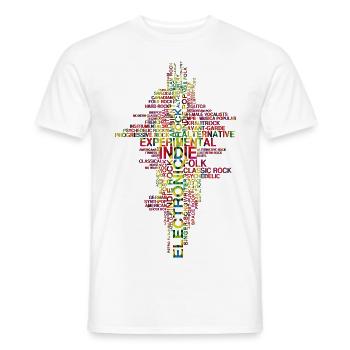 Word Up - Men's T-Shirt - white - Front - AI Model Male 178 dark (178cm)