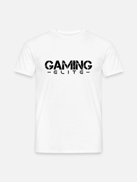 Gaming Elite [black] - Männer T-Shirt - Weiß