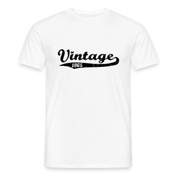 Vintage 1965 - Men's T-Shirt - white - Front - AI Model Male 178 dark (178cm)