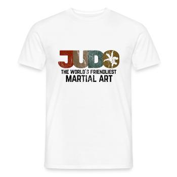 Japanischer Kampfsport Judo - Männer T-Shirt - Weiß - Vorne - AI Model Male 178 dark (178cm)