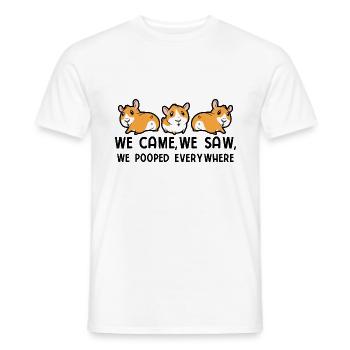 Nagetier Meerschwein Meerschweinchen - Männer T-Shirt - Weiß - Vorne - AI Model Male 178 dark (178cm)